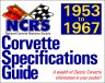 NCRS Corvette Pocket Specifications Guide 1953-1967 NCRS Corvette Pocket Specifications Guide 1953-1967