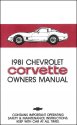 Corvette Owner's Manual 1981 Corvette Owner's Manual 1981