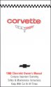 Corvette Owner's Manual 1980 Corvette Owner's Manual 1980