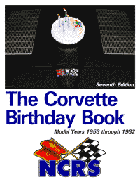 (image for) NCRS Corvette Birthday Book 1953-1982