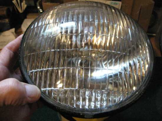 NOS Pair 53-E55 Steel Back Headlights