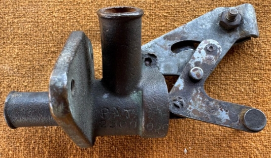 1956-57 Heater Shut-Off Valve w/ Bracket