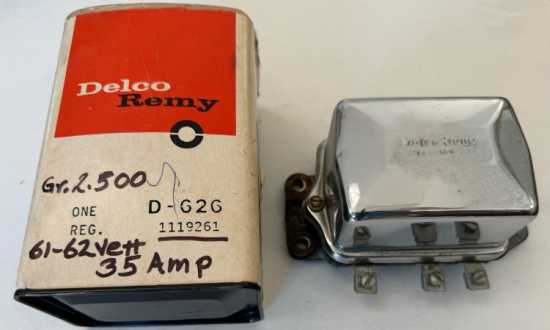 1961-62 NOS DR Voltage Regulator 12v #119261