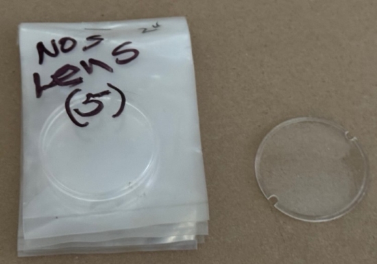 1953-58 Dash Instrument Lens Covers (NOS lot of 5)