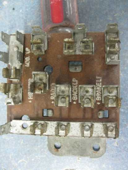 1956-1957 OEM fuse panel