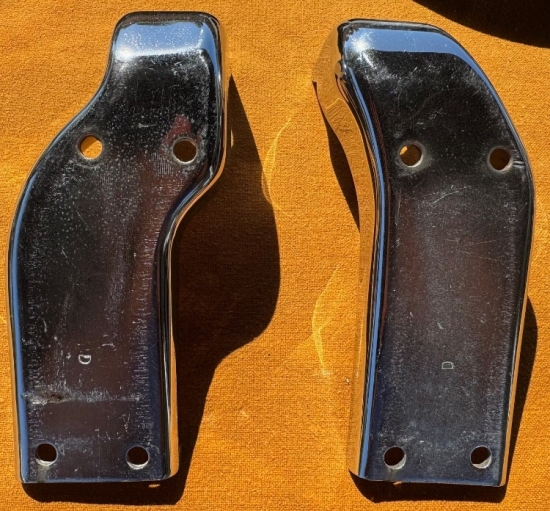 1956-62 Lower Motor Mount Frame Brackets-Chromed