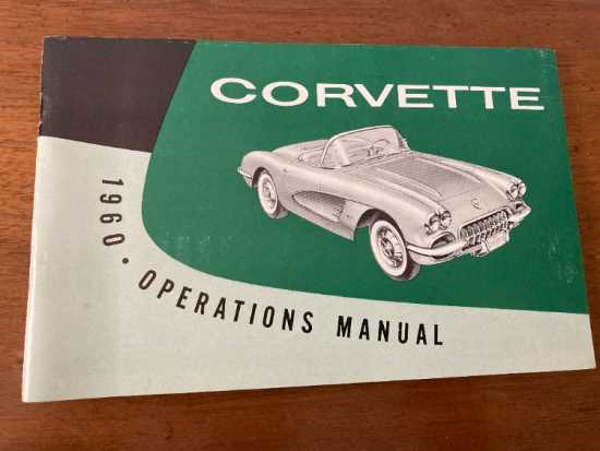 1960 Owners Manual w/complete owner&#039;s card
