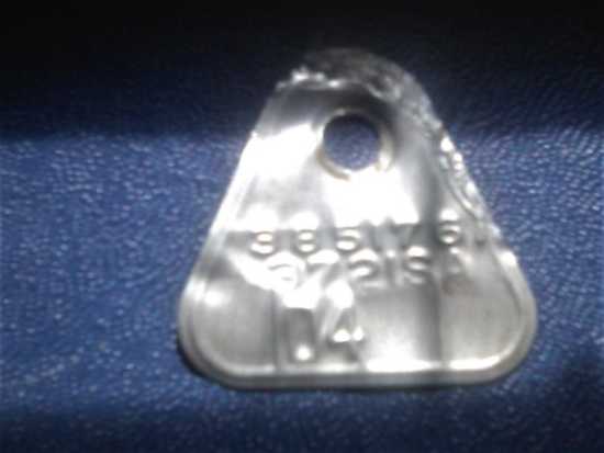AFB 3721 SA D4 Carburetor Tag