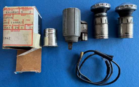 1956-57 Cigarette Lighter Assembly, Light Plus