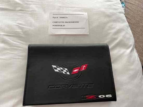 2001 C5 Z06 Owners Portfolio Package - NEW / NOS