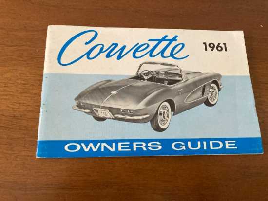 1961 owner&#039;s Manual w/Complete Owner&#039;s Card