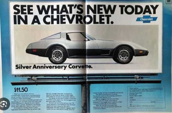 1978 Silver Anniv Corvette Billboard Poster2.jpg