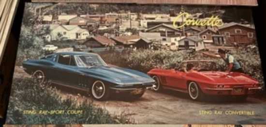 WANTED - 1965 Corvette Showroom Poster