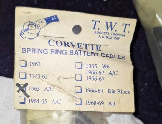 1963 Corvette Positive Battery Cable with A/C
