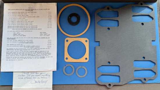 1957-59 Fuel Injection Intake Manifold Gasket Set
