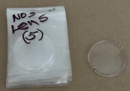 1953-58 Dash Instrument Lens Covers (NOS lot of 5)