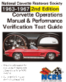 1963-67 NCRS Corvette Operations Manual & PV Test Guide