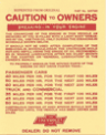 Break in Oil Instructions