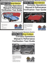1968-82 NCRS Corvette Operations Manual & PV Test Guide
