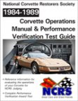 1984-96 Corvette Operations Manual & PV Test Guide