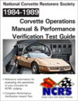 1984-96 Corvette Operations Manual & PV Test Guide