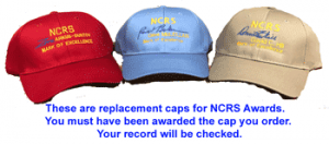 NCRS Award Caps