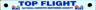 Top Flight License Plate Badge