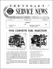 Chevrolet Service News March 1958 Fuel Injection