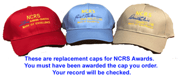 (image for) NCRS Award Caps